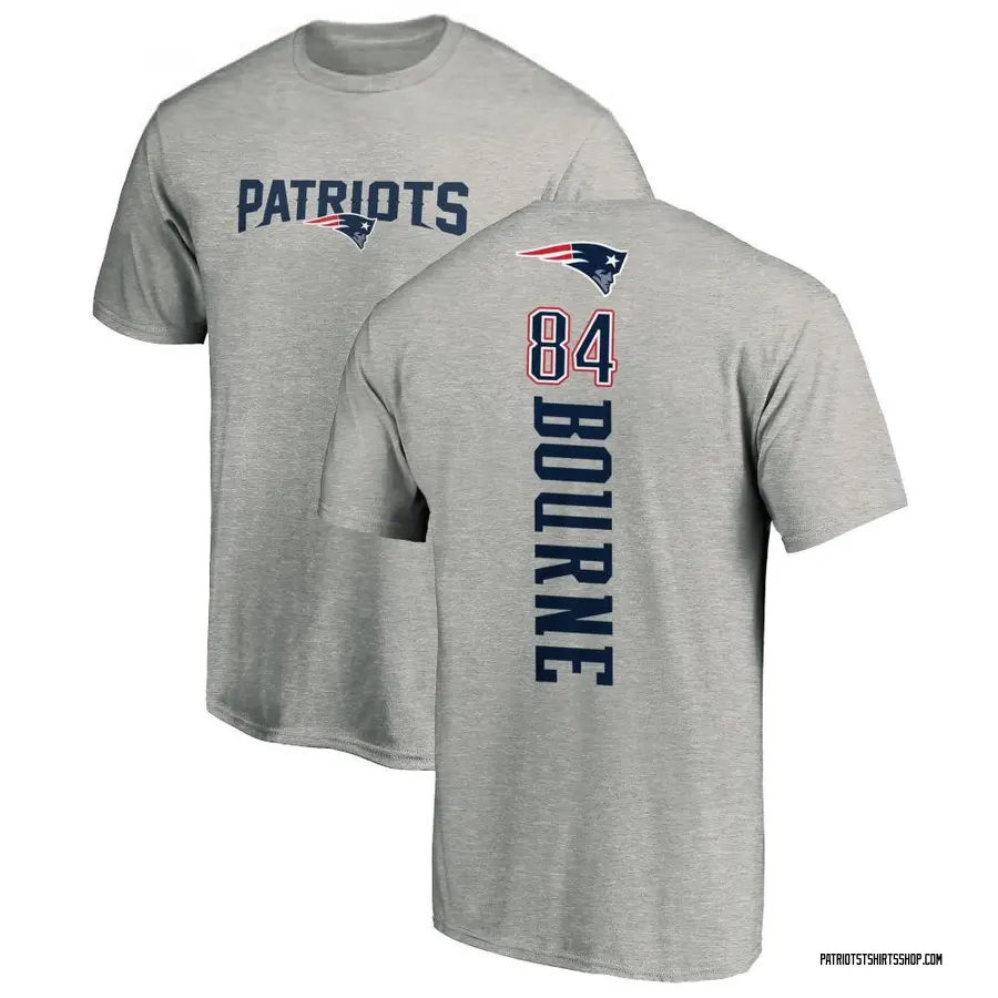 Kendrick Bourne New England Patriots Men's White by Backer T-Shirt 