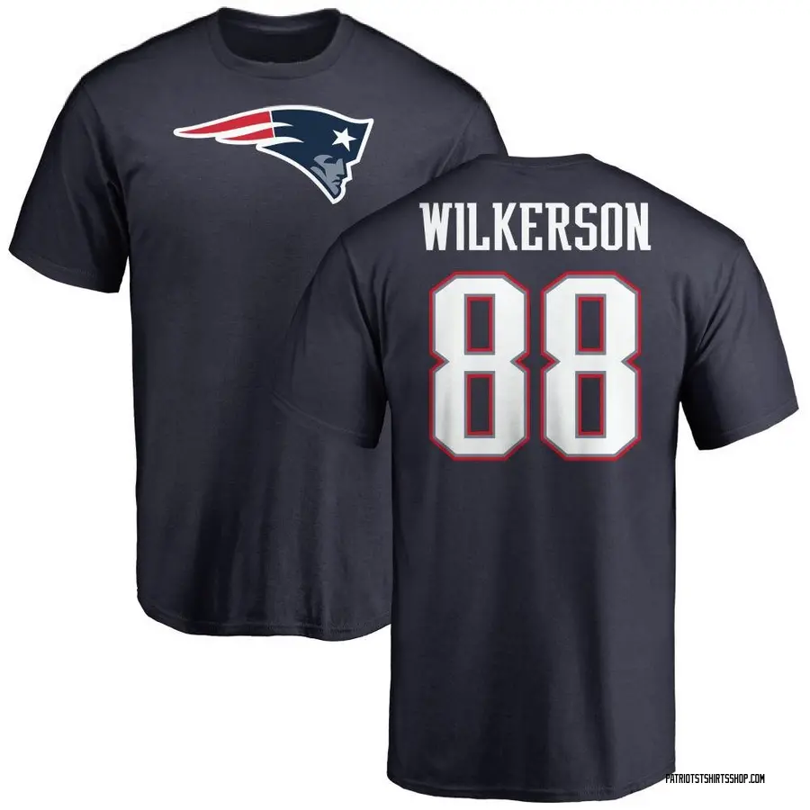 Men's Bailey Zappe New England Patriots Name & Number Logo T-Shirt - Navy