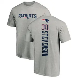 Men's Rhamondre Stevenson New England Patriots Backer T-Shirt - Ash