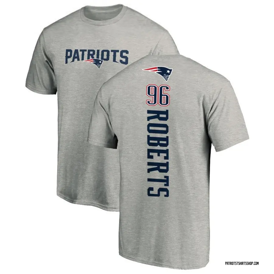 Men's Sam Roberts New England Patriots Backer T-Shirt - Ash