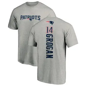 Men's Steve Grogan New England Patriots Name & Number Logo T-Shirt - Red