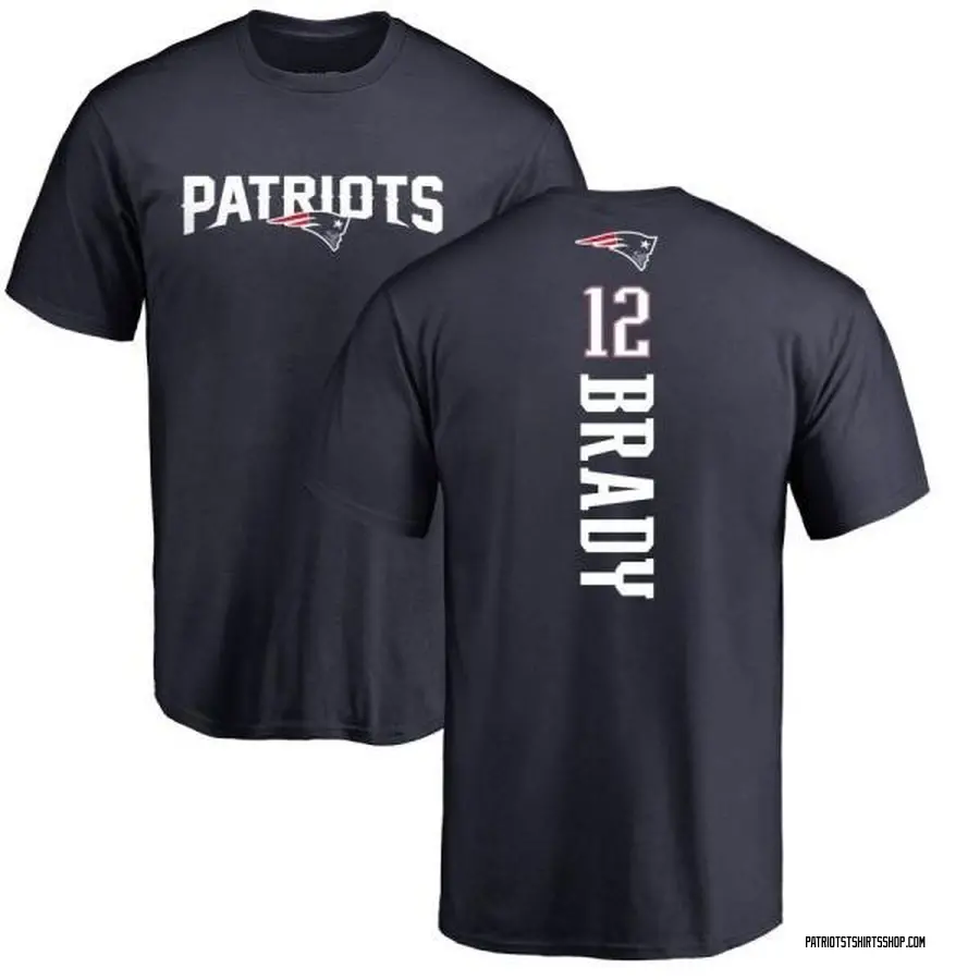 Men's Tom Brady New England Patriots Backer T-Shirt - White