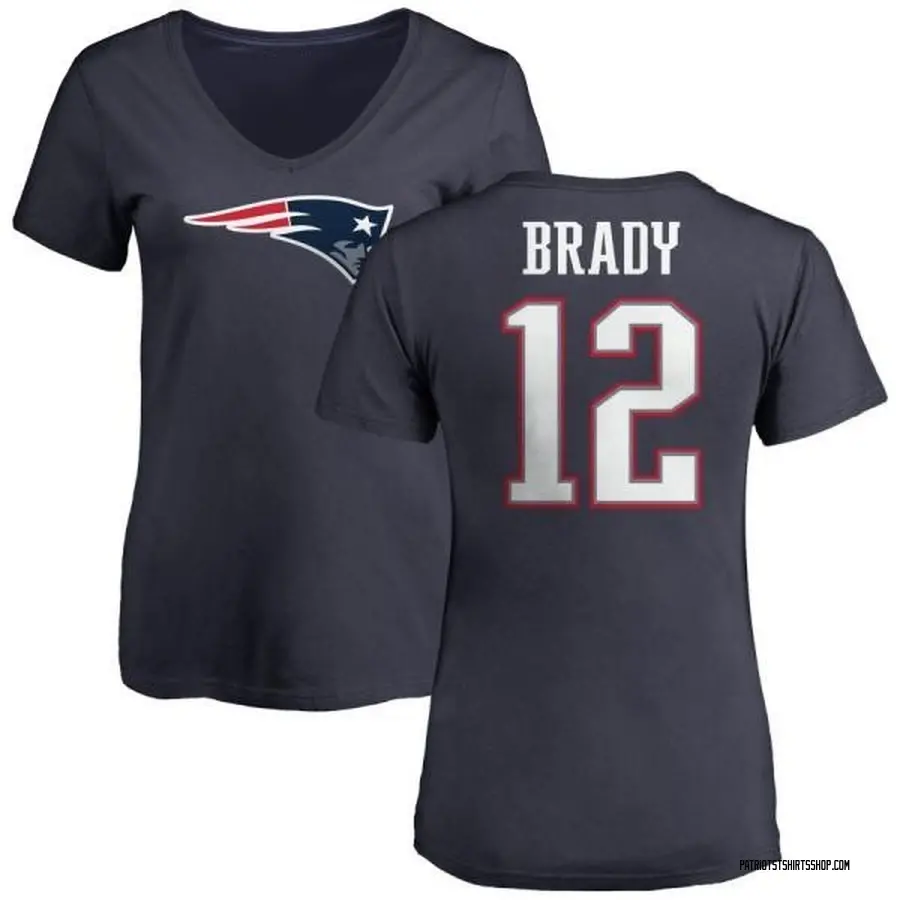 Women New England Patriots #12 Tom Brady Super Bowl LIII Champions