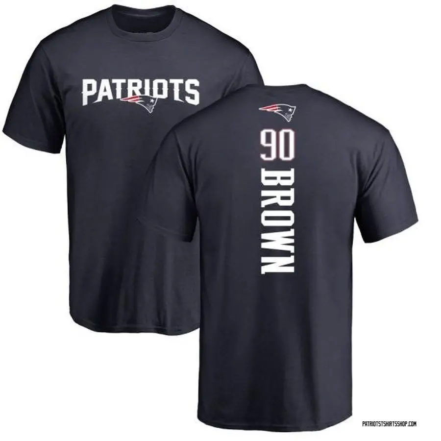 Youth Malcom Brown New England Patriots Backer T-Shirt - Navy