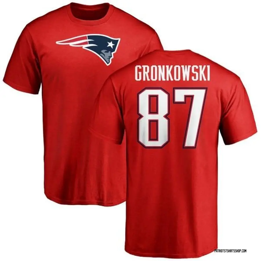 Girls Youth New England Patriots Rob Gronkowski Navy Fade Route